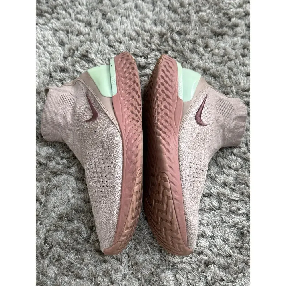 Nike Rise React Flyknit Smokey Mauve Womens Size 11 Running Shoes AV5553-226